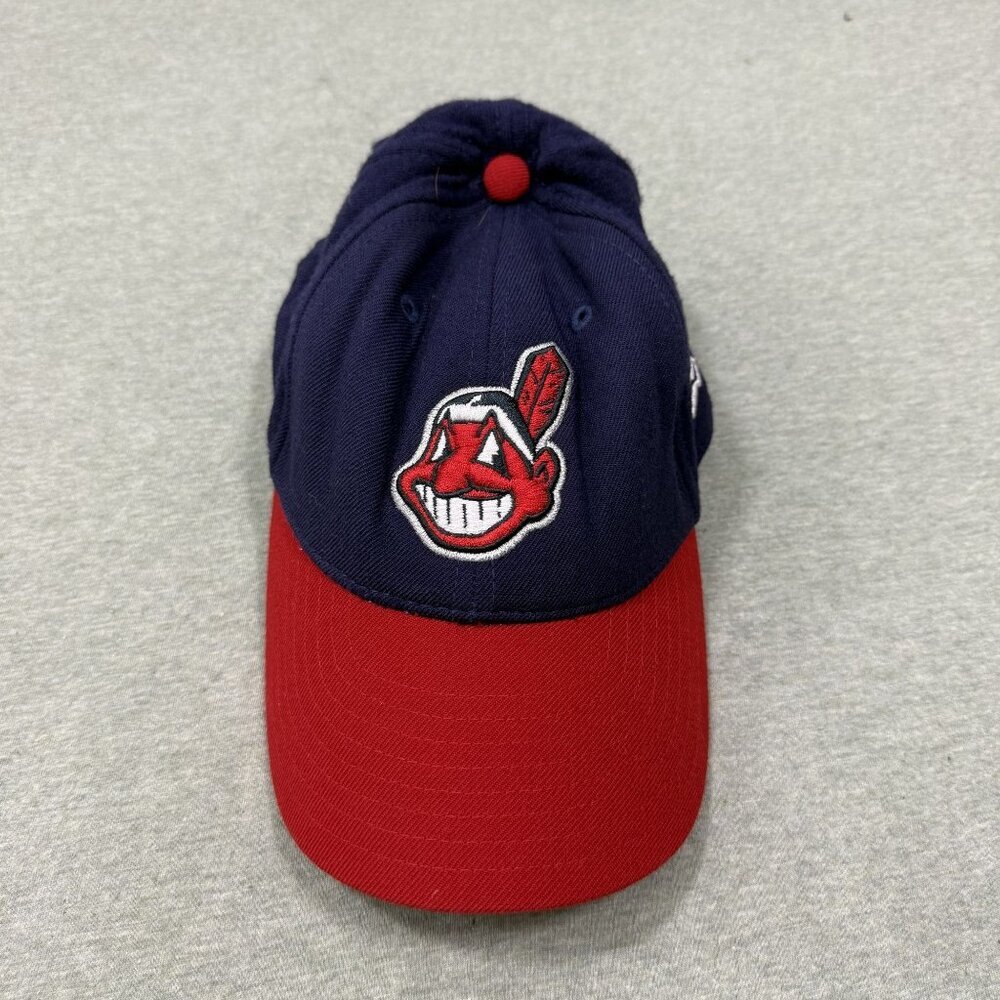Vintage Cleveland Indians Hat‎ New Era Pro Model Wool Blend Chief Wahoo Baseball